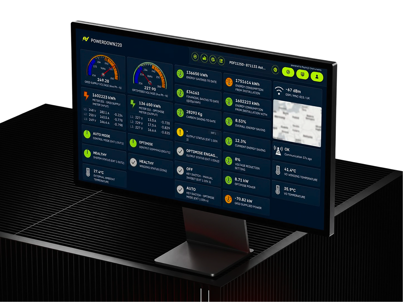 Powerdown Connect real-time energy monitoring dashboard